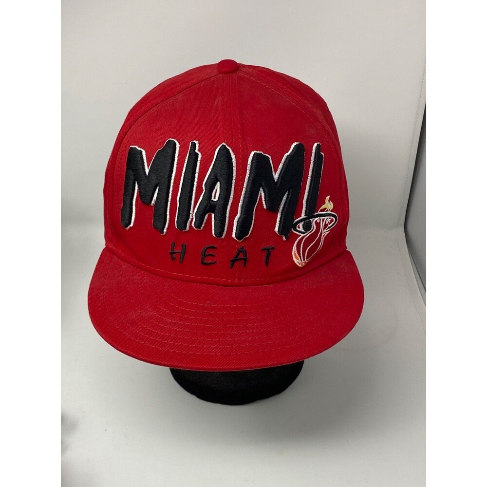 New Era 9Fifty Vintage Miami Heat Flat Bill Snap Back Baseball Hat Personalized